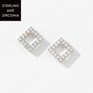 Touchstone Crystal Square One Earrings